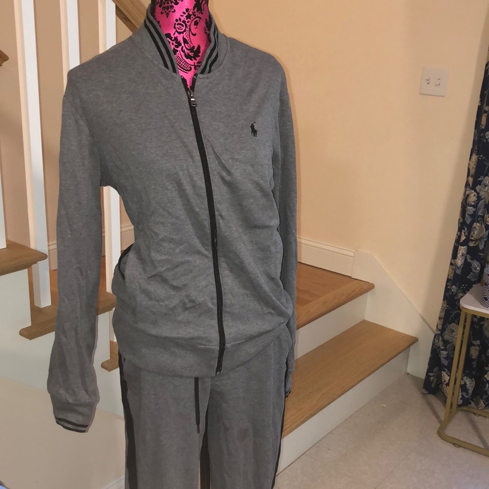 Polo Ralph Lauren set joggers pants and sweater sweatsuit outfit